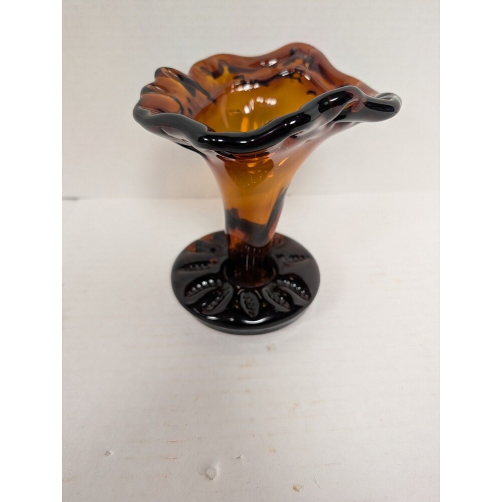 Handblown Brown Glass Vase